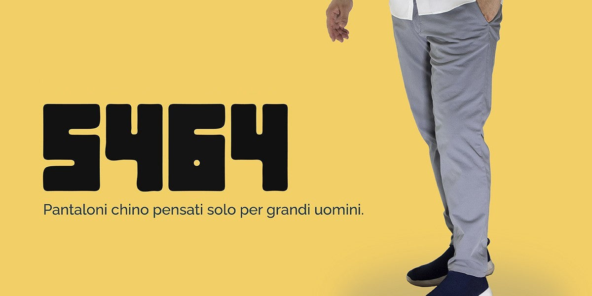 Nasce 5464: Pantaloni chino da uomo taglie forti 5464